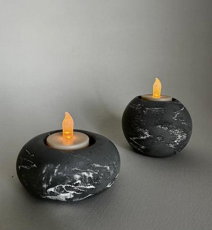 Cement Candle Holder - Handmade